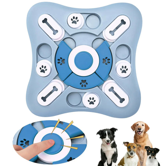 Slow Feeder Interactive Food Dispenser – IQ-Boosting Puzzle Bowl for Dogs & Cats