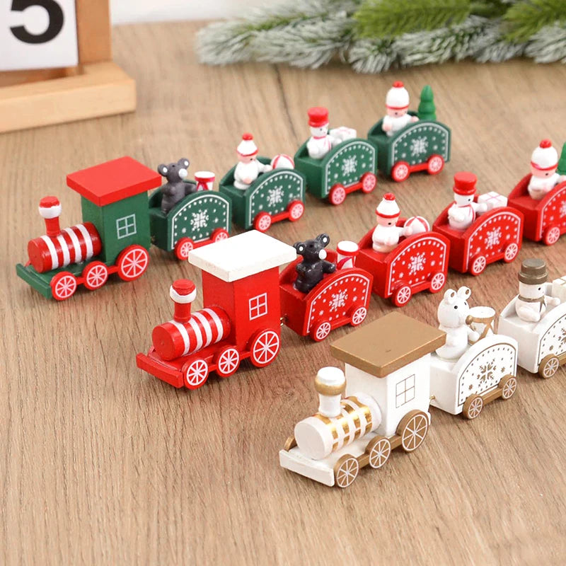 Christmas Wooden Train Decoration