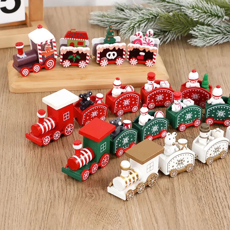 Christmas Wooden Train Decoration