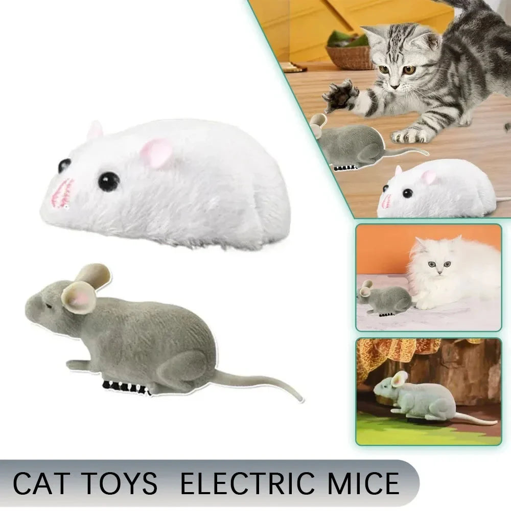 Vibrating Crawling Plush Mouse Toy