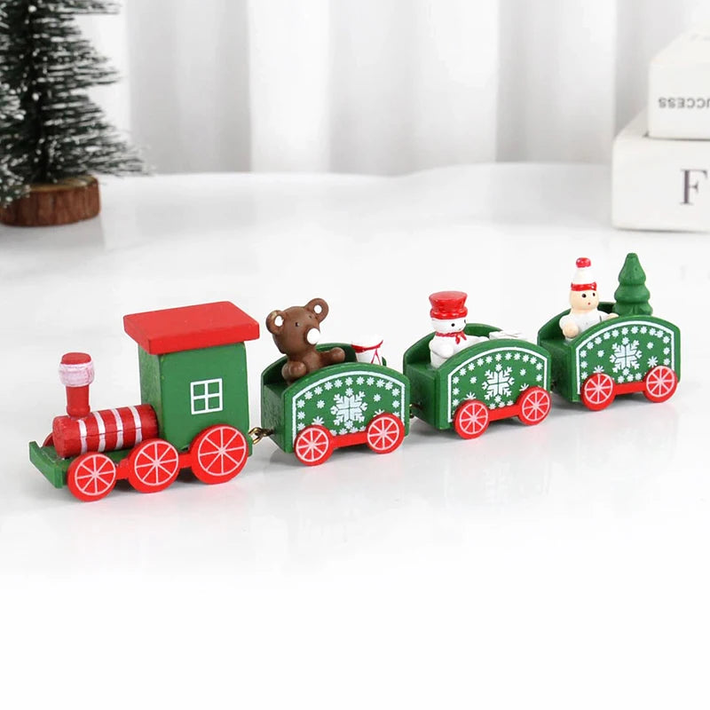 Christmas Wooden Train Decoration