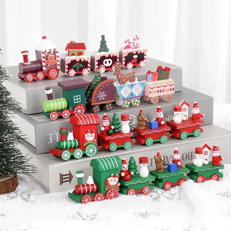 Christmas Wooden Train Decoration