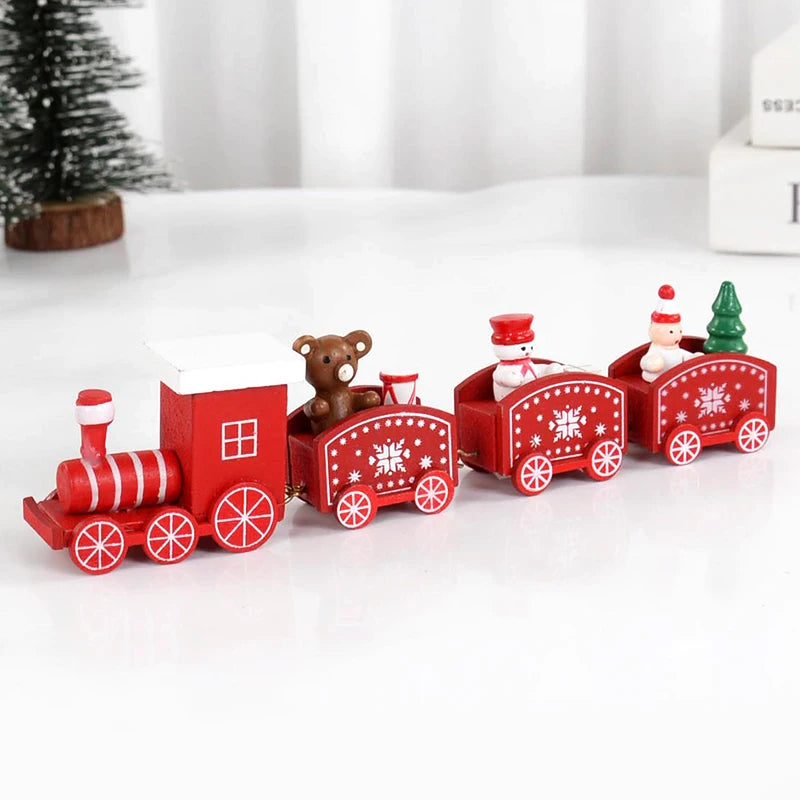 Christmas Wooden Train Decoration