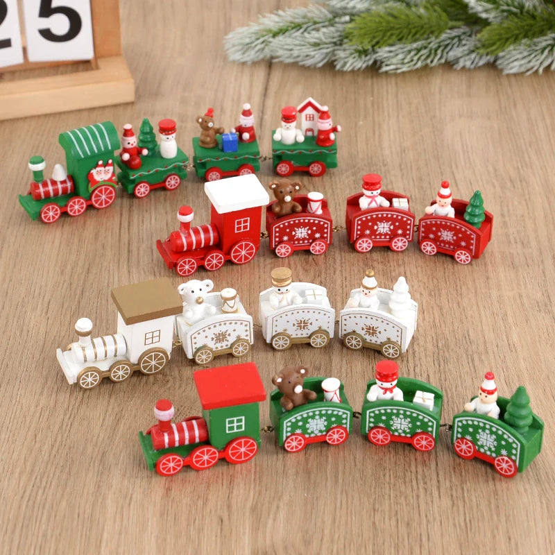 Christmas Wooden Train Decoration