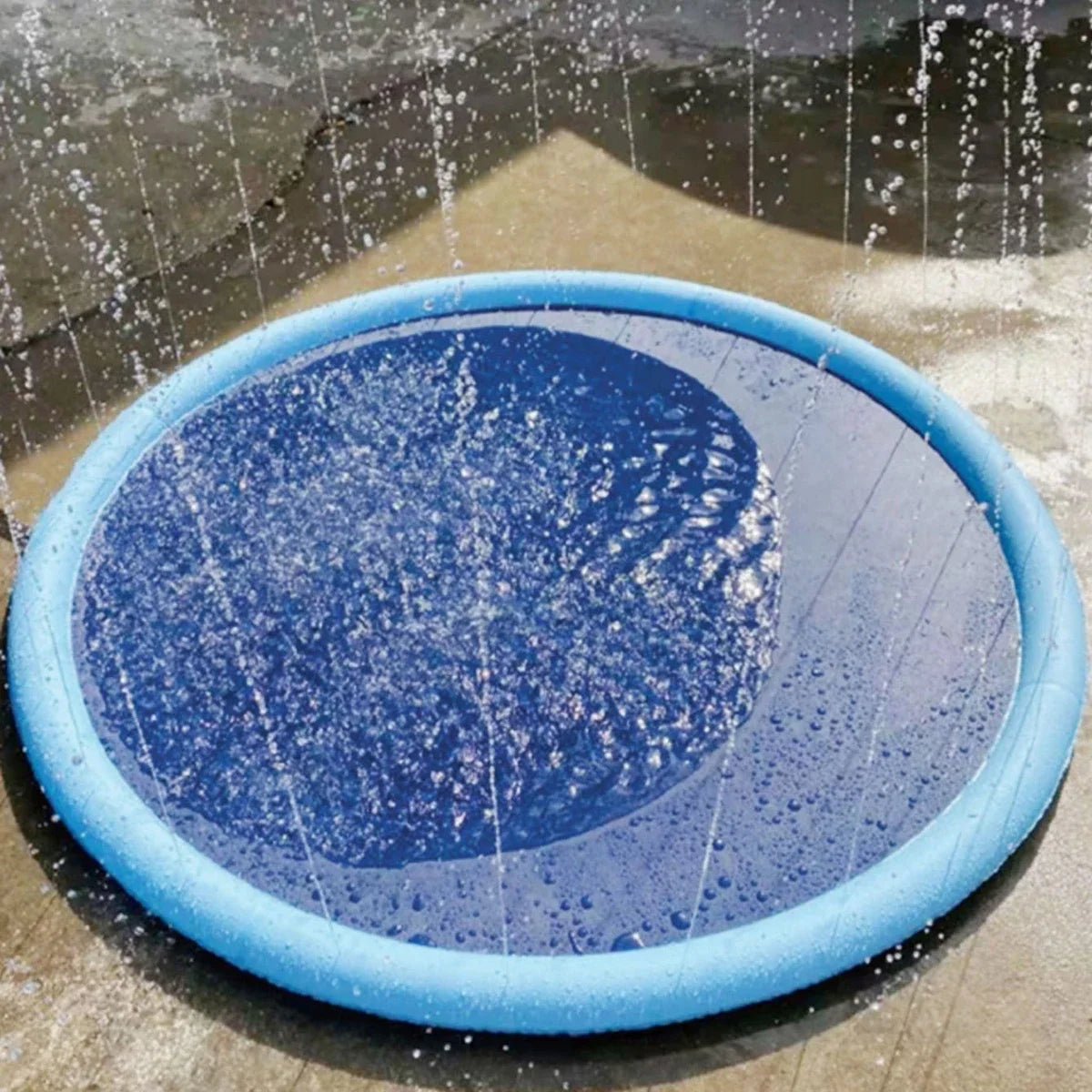 Summer Pet Swimming Pool Inflatable Water Sprinkler Pad