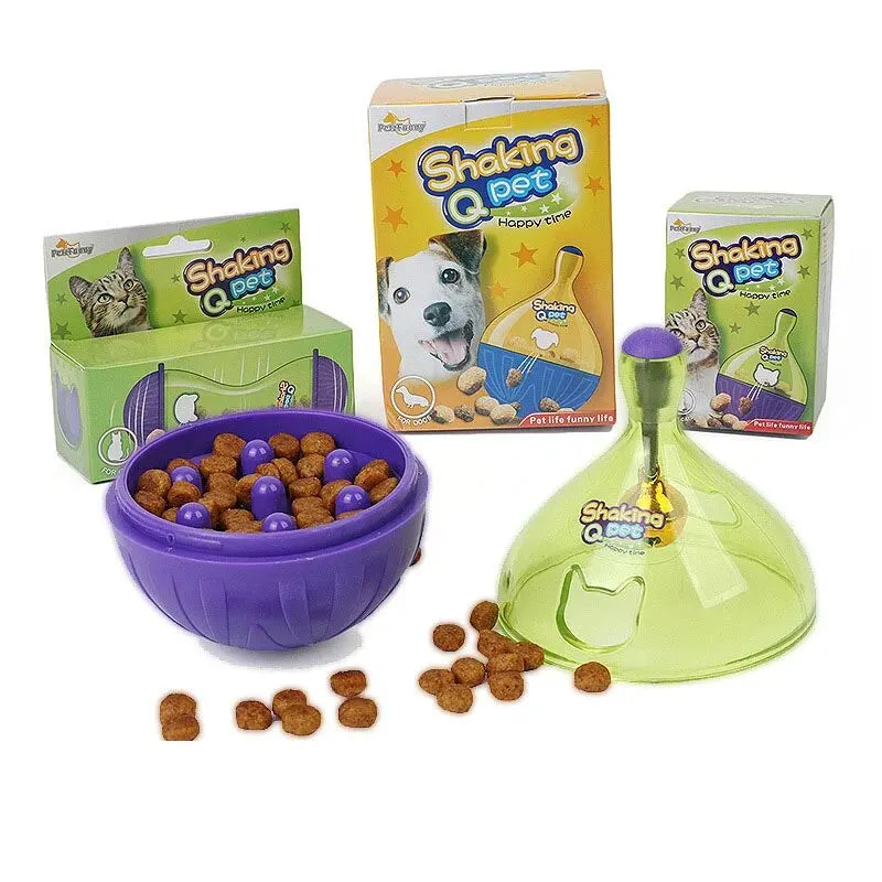 Pet Tumbler Puzzle Toy - Leaky Food Ball for Cats & Dogs